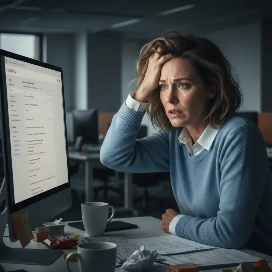 Pessoa analisando campanha no Google Ads
